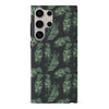 Samsung S24 Ultra Banana Leaves Floral Phone Case - Black
