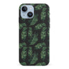 iPhone 15 Banana Leaves Floral Phone Case in Black