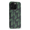 iPhone 16 Pro Max Banana Leaves Floral Phone Case in Black