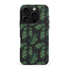 iPhone 16 Pro Max Banana Leaves Floral Phone Case in Black
