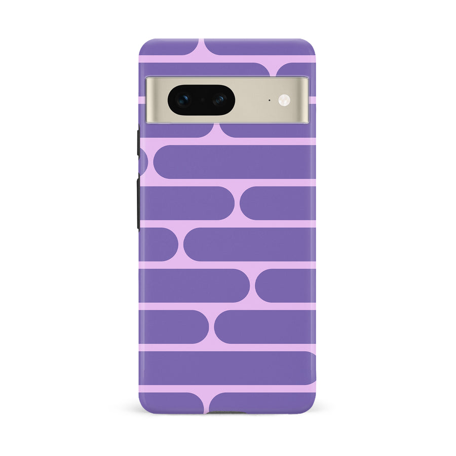 Google Pixel 7 Capsules Phone Case in Purple