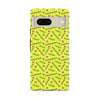 Google Pixel 7 Retro Graph Paper Phone Case in Yellow