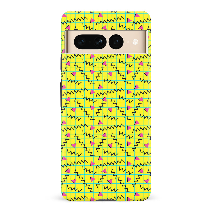 Google Pixel 7 Pro Graph Paper Phone Case in Yellow