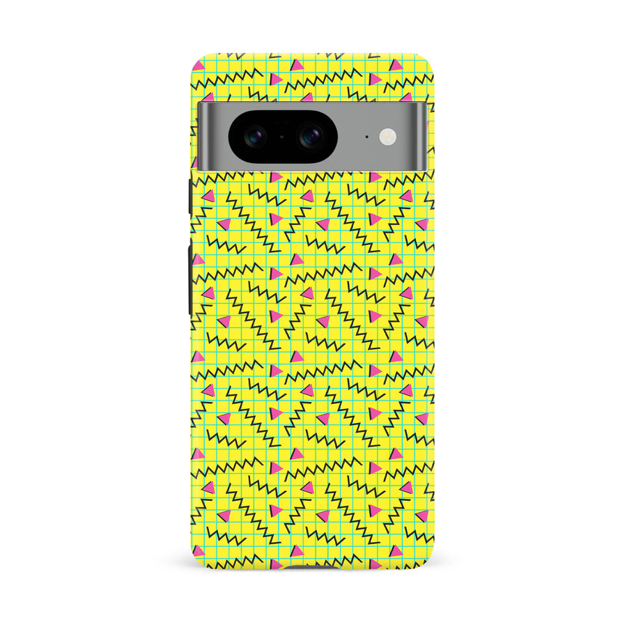 Google Pixel 8 Graph Paper Phone Case in Yellow