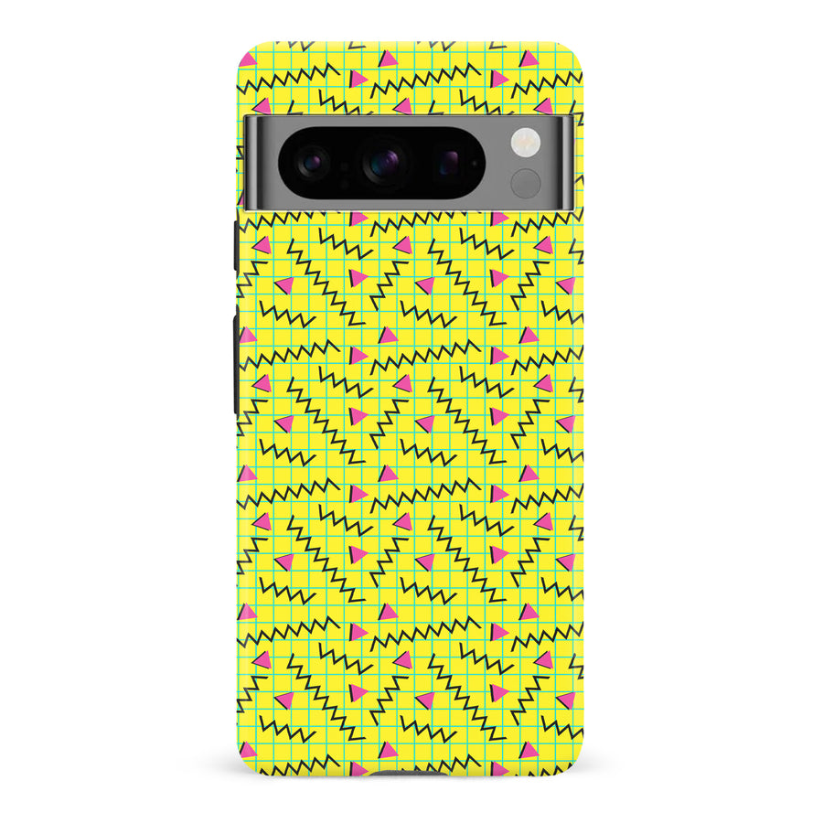 Google Pixel 8 Pro Graph Paper Phone Case in Yellow