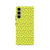 Samsung Galaxy S24 Retro Graph Paper Phone Case in Yellow