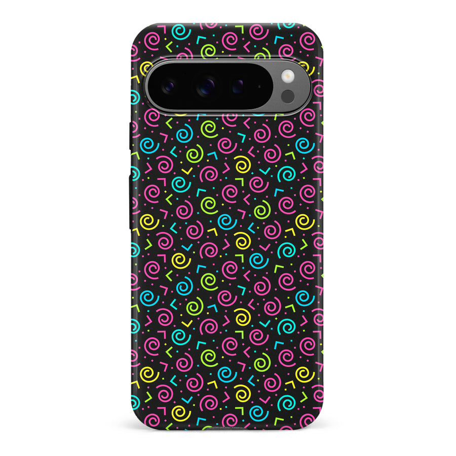 Google Pixel 9 Pro 90's Dance Party Phone Case in Black