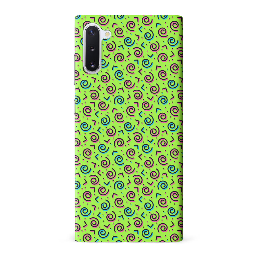 Samsung Galaxy Note 10 90's Dance Party Phone Case in Green