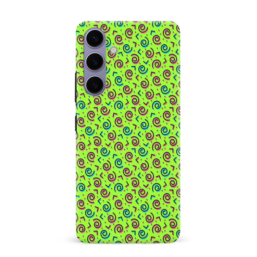 Samsung Galaxy S24 Plus 90's Dance Party Phone Case in Green