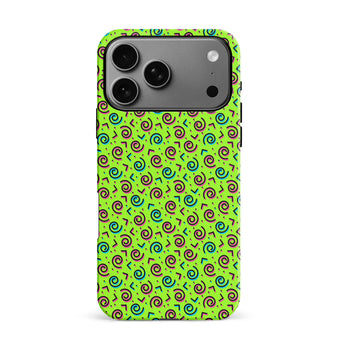 iPhone 17 Pro Max 90's Dance Party Phone Case Green