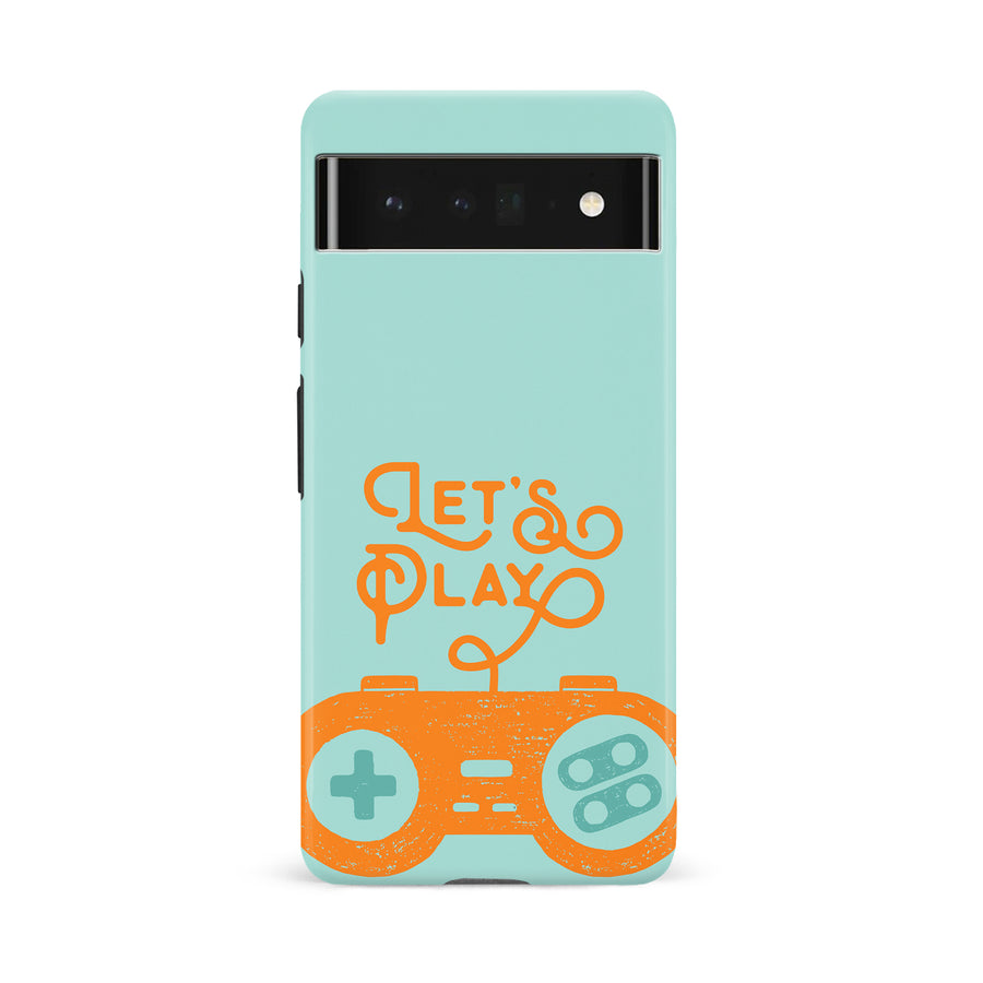 Google Pixel 6A Let's Play Phone Case in Green