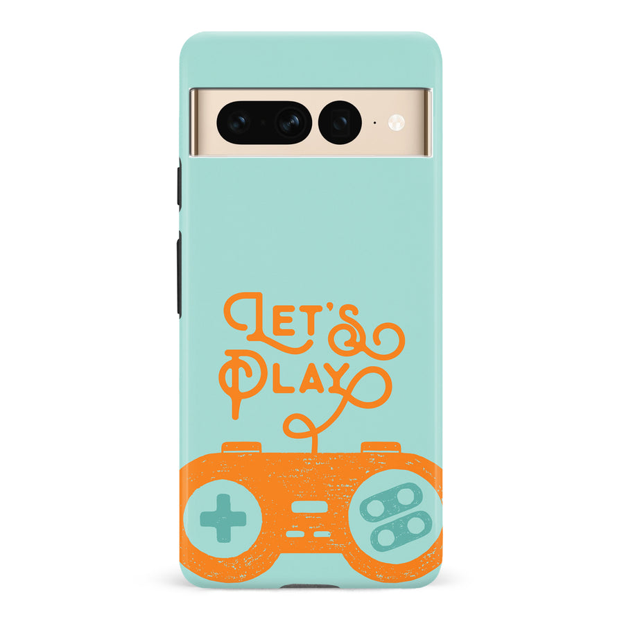 Google Pixel 7 Pro Let's Play Phone Case in Green