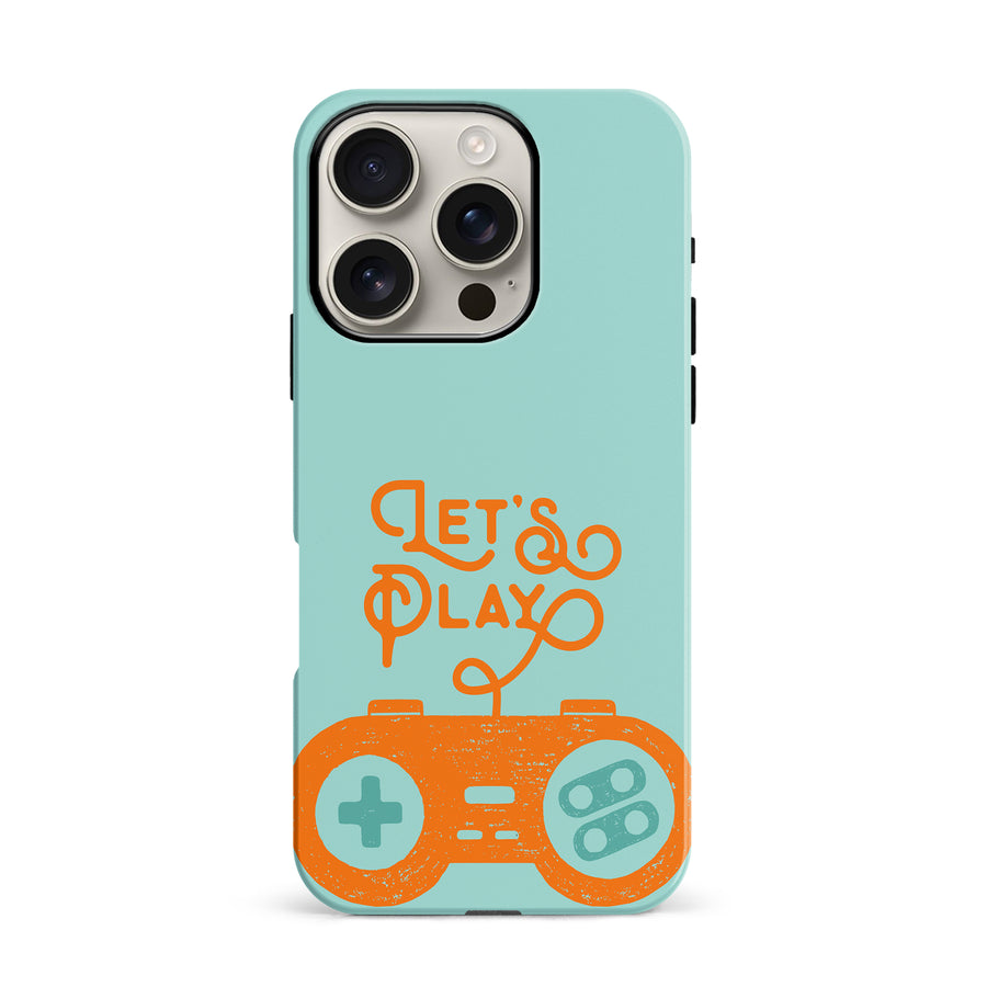 iPhone 16 Pro Let's Play Phone Case in Green