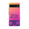Google Pixel 6A Let's Play Phone Case in Magenta