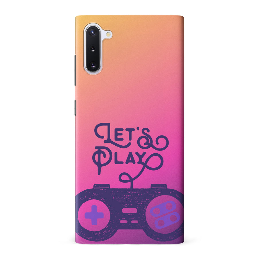 Samsung Galaxy Note 10 Let's Play Phone Case in Magenta