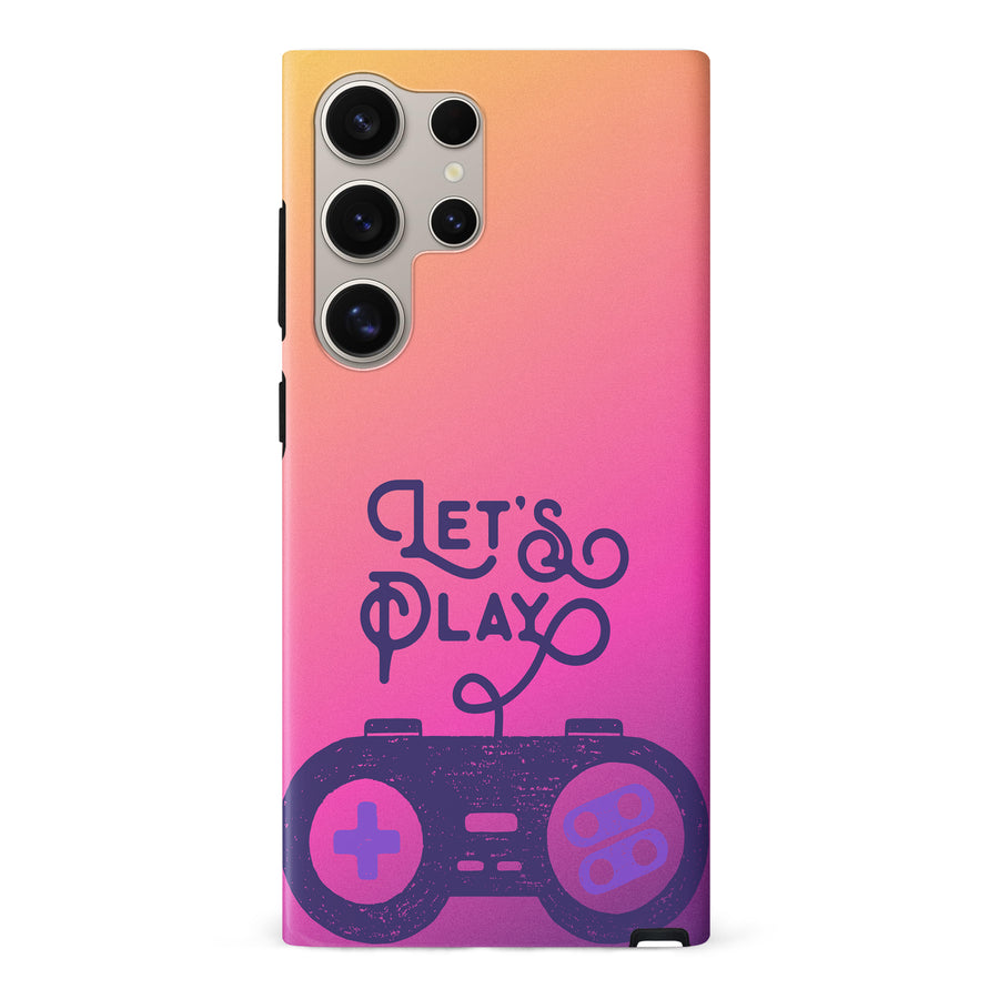 Samsung Galaxy S24 Ultra Let's Play Phone Case - Magenta