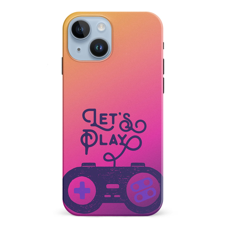 iPhone 15 Let's Play Phone Case in Magenta