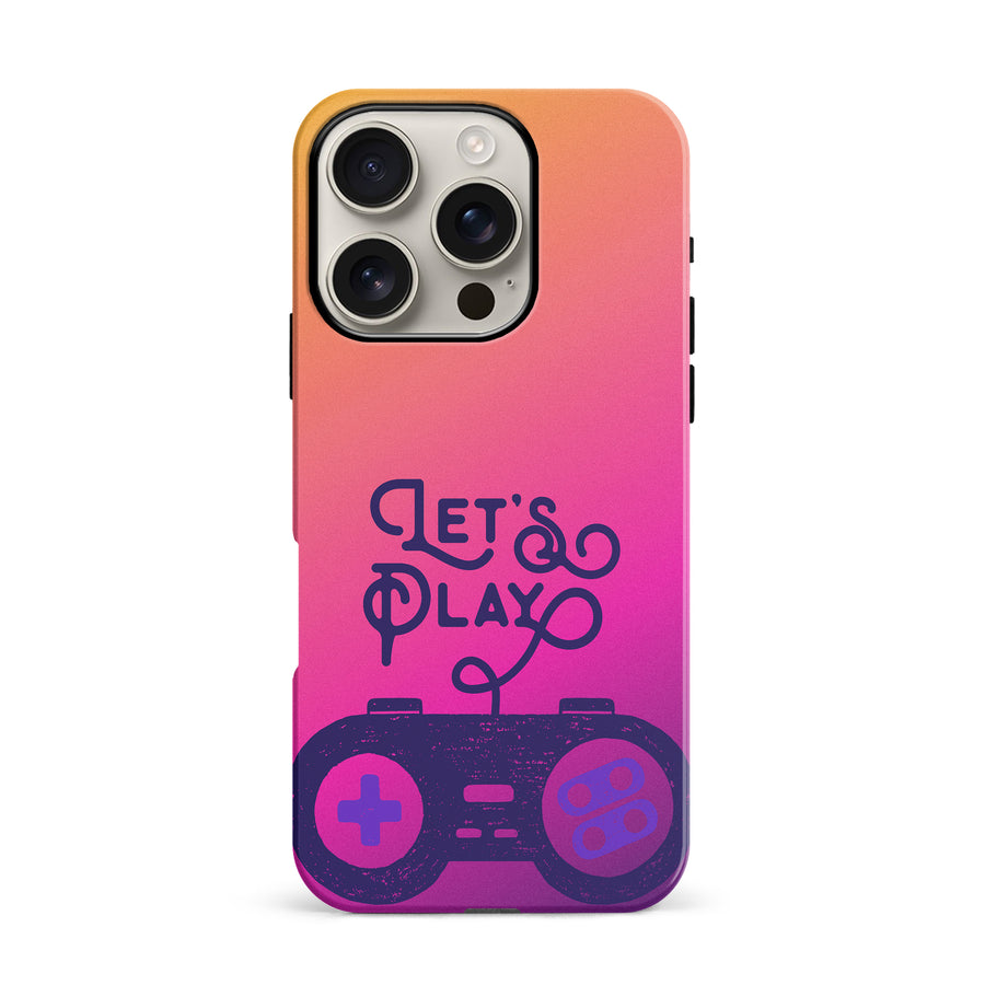 iPhone 16 Pro Let's Play Phone Case in Magenta