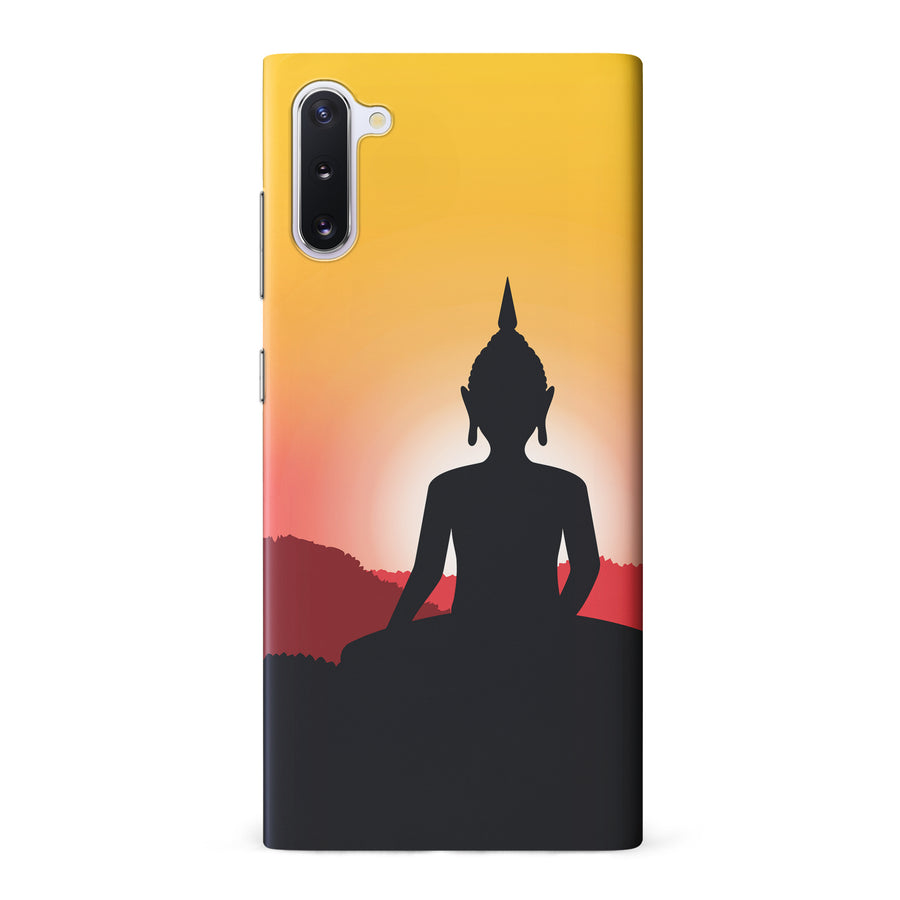 Samsung Galaxy Note 10 Pro Meditating Buddha Indian Phone Case in Yellow