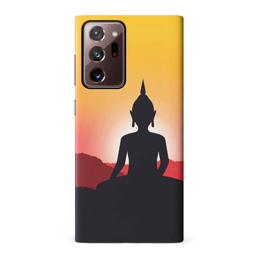 Samsung Galaxy Note 20 Ultra Meditating Buddha Indian Phone Case in Yellow