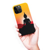 iPhone 15 Pro Max Meditating Buddha Indian Phone Case in Yellow