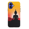 iPhone 16 Plus Meditating Buddha Indian Phone Case in Yellow