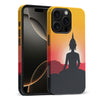 iPhone 16 Pro Max Meditating Buddha Indian Phone Case in Yellow