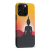 iPhone 16 Pro Max Meditating Buddha Indian Phone Case in Yellow