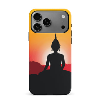iPhone 17 Pro Max Meditating Buddha Indian Phone Case Yellow
