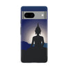 Google Pixel 8A Meditating Buddha Indian Phone Case in Blue