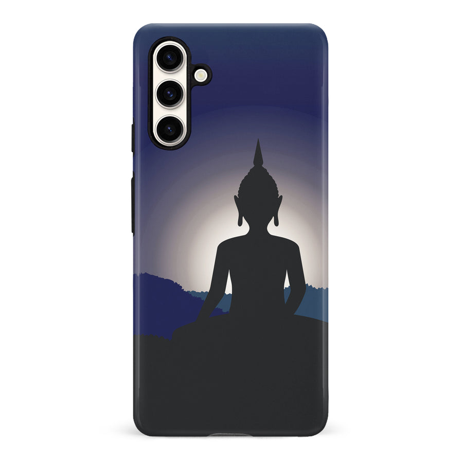 Samsung Galaxy S23 FE Meditating Buddha Indian Phone Case - Blue