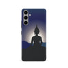 Samsung Galaxy S24 Meditating Buddha Indian Phone Case - Blue