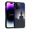 iPhone 15 Pro Max Meditating Buddha Indian Phone Case in Blue
