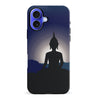 iPhone 16 Plus Meditating Buddha Indian Phone Case in Blue
