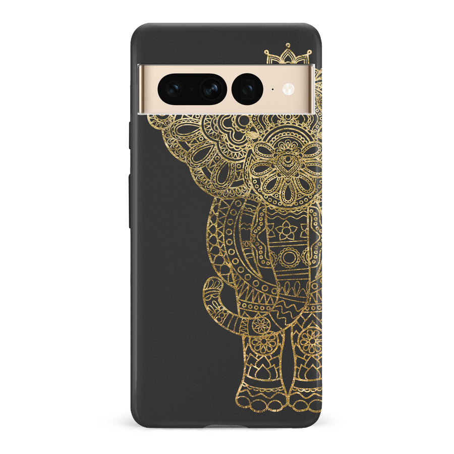 Google Pixel 7 Pro Indian Elephant Phone Case in Black