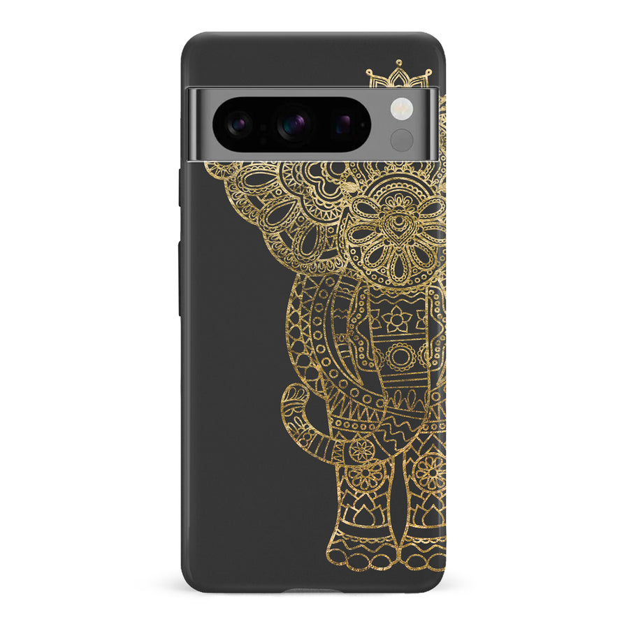 Google Pixel 8 Pro Indian Elephant Phone Case in Black