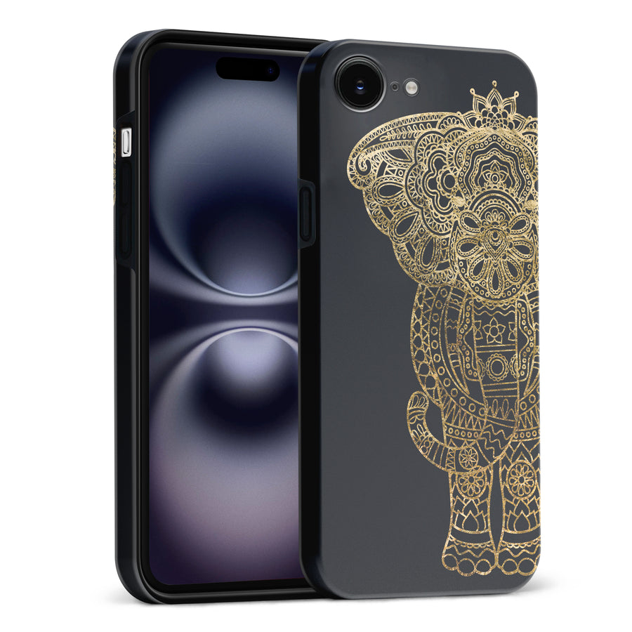 Indian Elephant Phone Case - Black