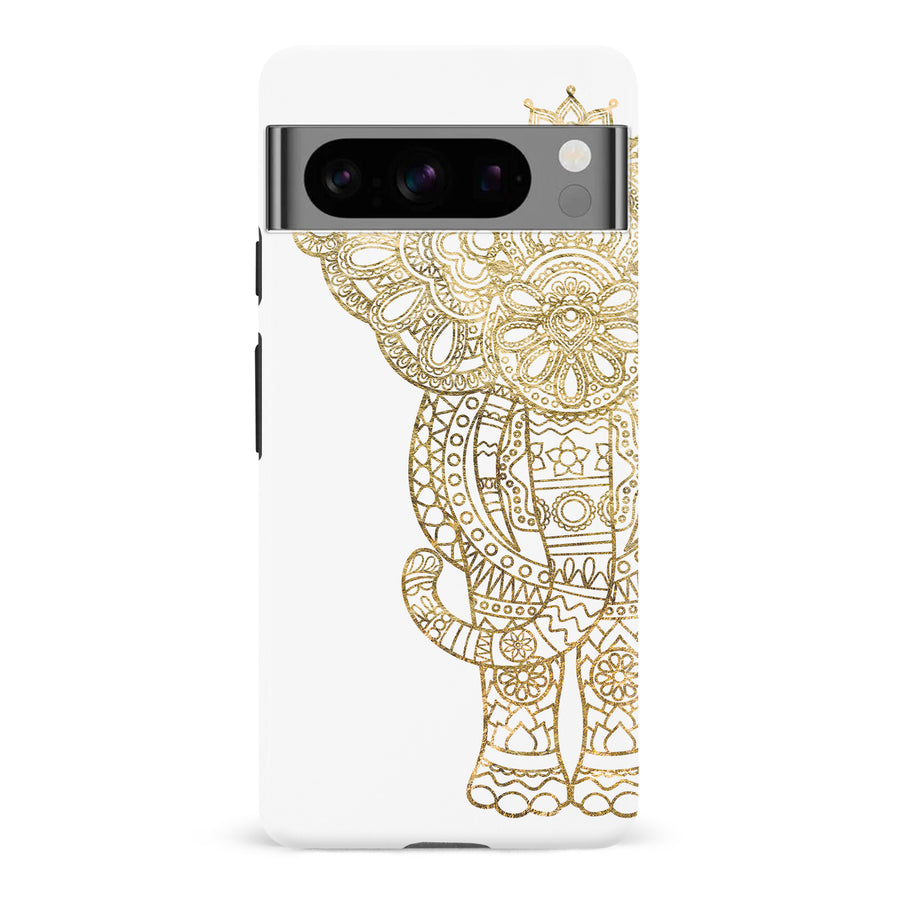 Google Pixel 8 Pro Indian Elephant Phone Case in White