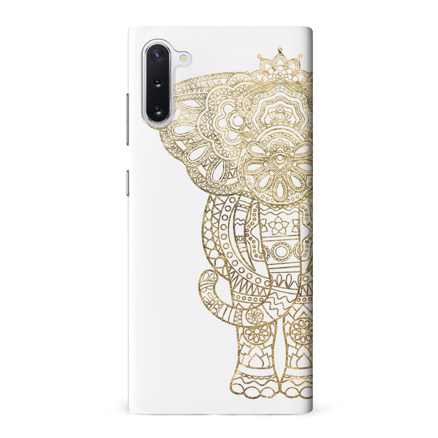 Samsung Galaxy Note 10 Indian Elephant Phone Case in White