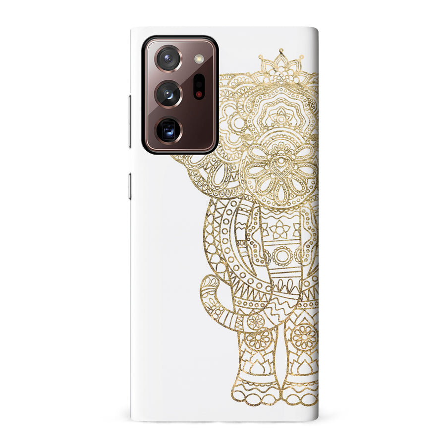 Samsung Galaxy Note 20 Ultra Indian Elephant Phone Case in White