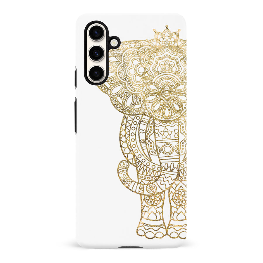 Samsung Galaxy S23 FE Indian Elephant Phone Case - White
