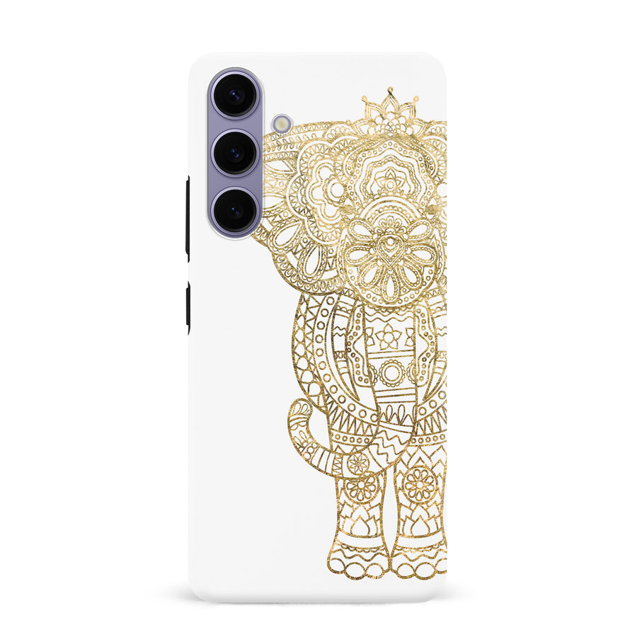 Samsung Galaxy S24 Plus Indian Elephant Phone Case - White