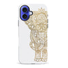 iPhone 16 Plus Indian Elephant Phone Case in White