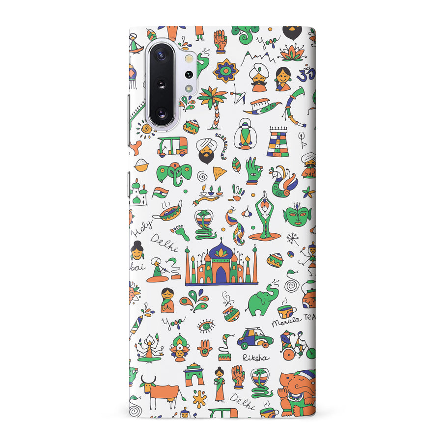 Samsung Galaxy Note 10 Plus Taste of India Phone Case in White