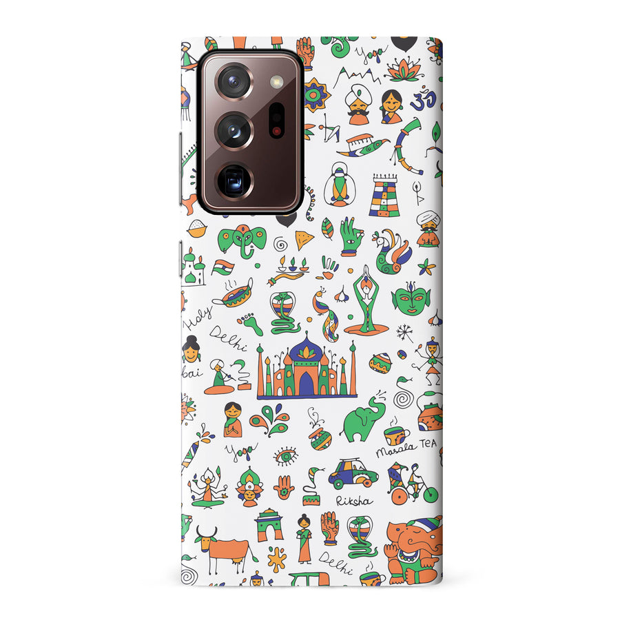 Samsung Galaxy Note 20 Ultra Taste of India Phone Case in White