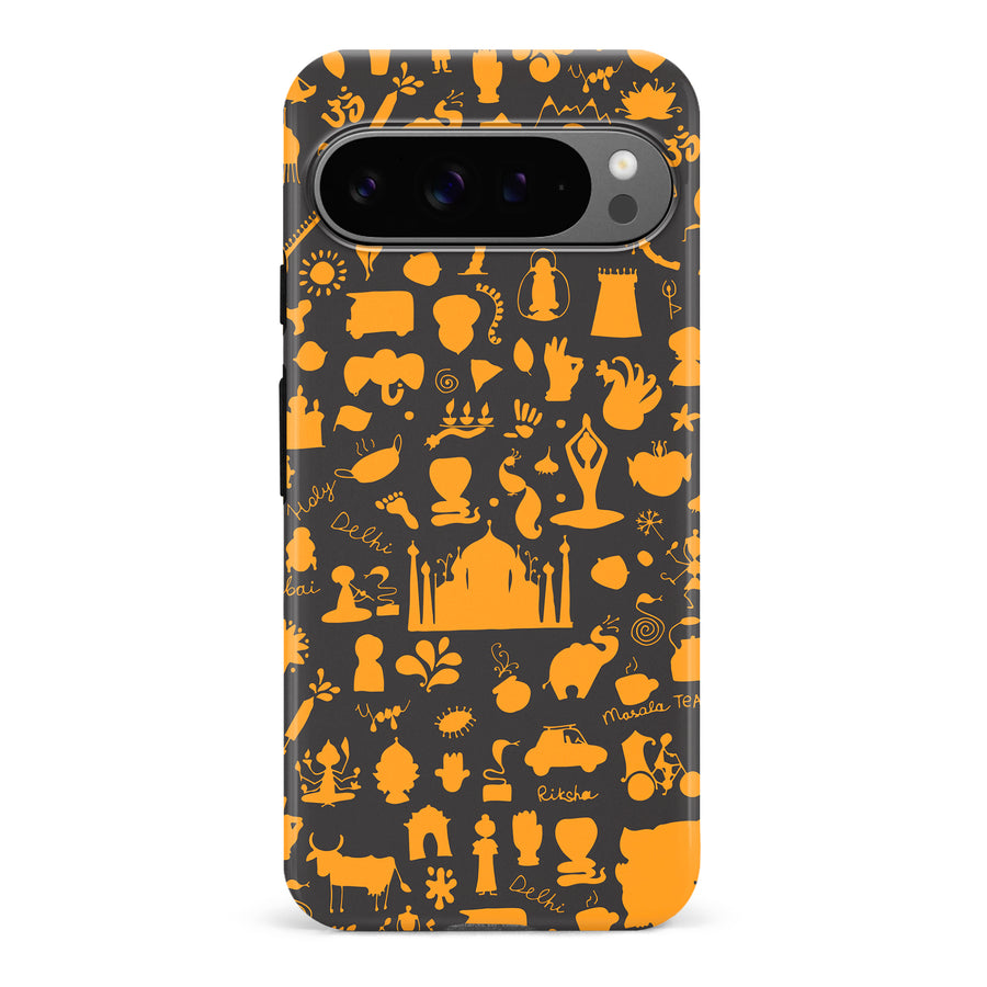 Google Pixel 9 Pro Taste of India Phone Case in Black