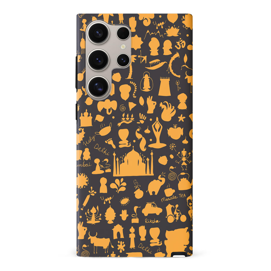 Samsung Galaxy S24 Ultra Taste of India Phone Case - Black