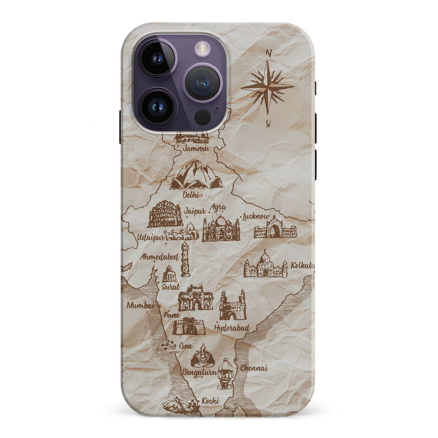iPhone 15 Pro Map of India Phone Case