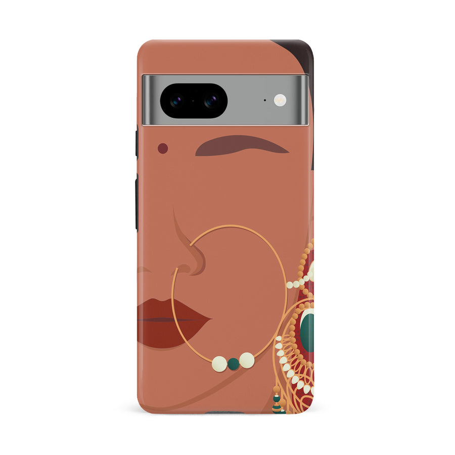 Google Pixel 8A Punjabi Kudi Indian Phone Case in Tan