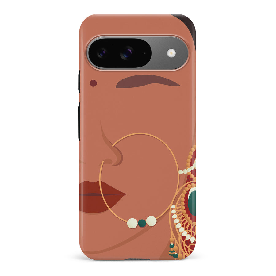 Google Pixel 9 Punjabi Kudi Indian Phone Case in Tan